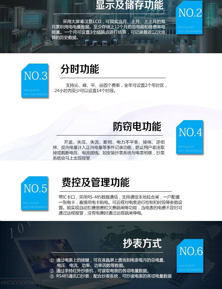 華立DDZY285C單相電能表適用場(chǎng)所
　　主要適用于執(zhí)行分時(shí)或階梯計(jì)費(fèi)，需要通過485進(jìn)行遠(yuǎn)程抄表、遠(yuǎn)程費(fèi)控的居民用戶，或通過CPU卡介質(zhì)實(shí)現(xiàn)本地費(fèi)控的居民用戶。