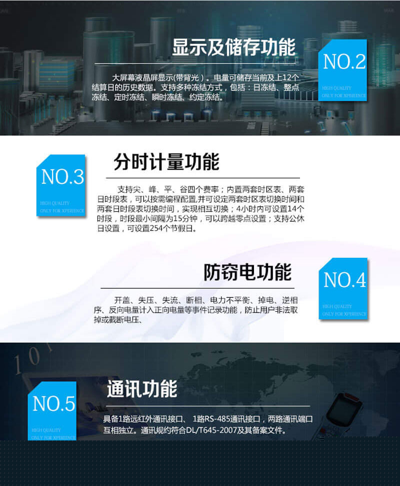 杭州海興DTZ208三相四線智能電能表